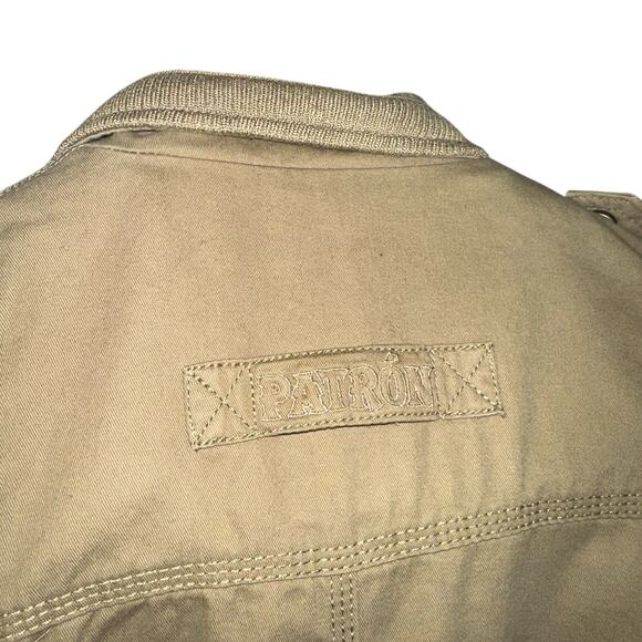 Tequila Patrón Cotton Military Jacket in Tan M - Picture 6 of 9